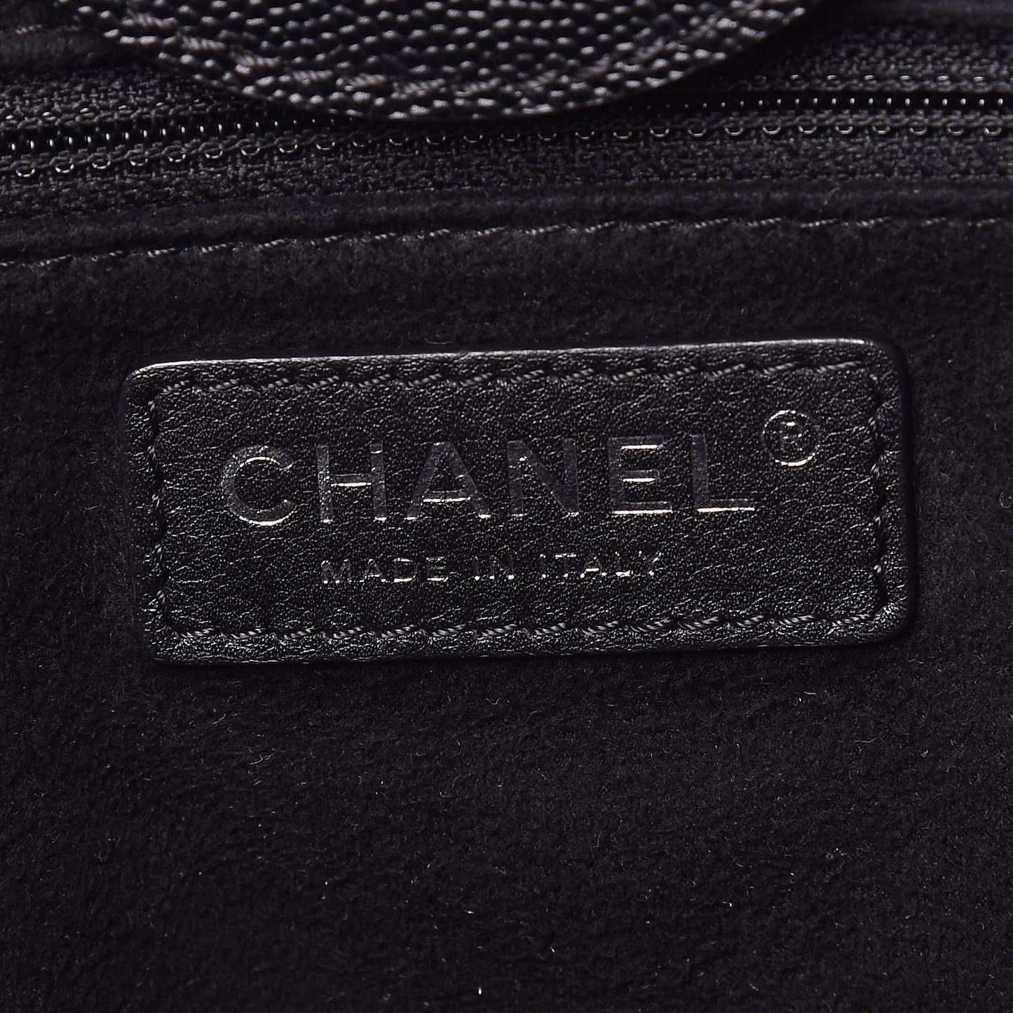 Caviar Large Studded Deauville Tote Black