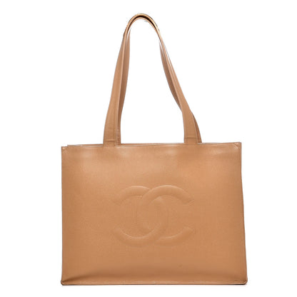 Chanel Caviar CC Tote Beige 1 of 7
