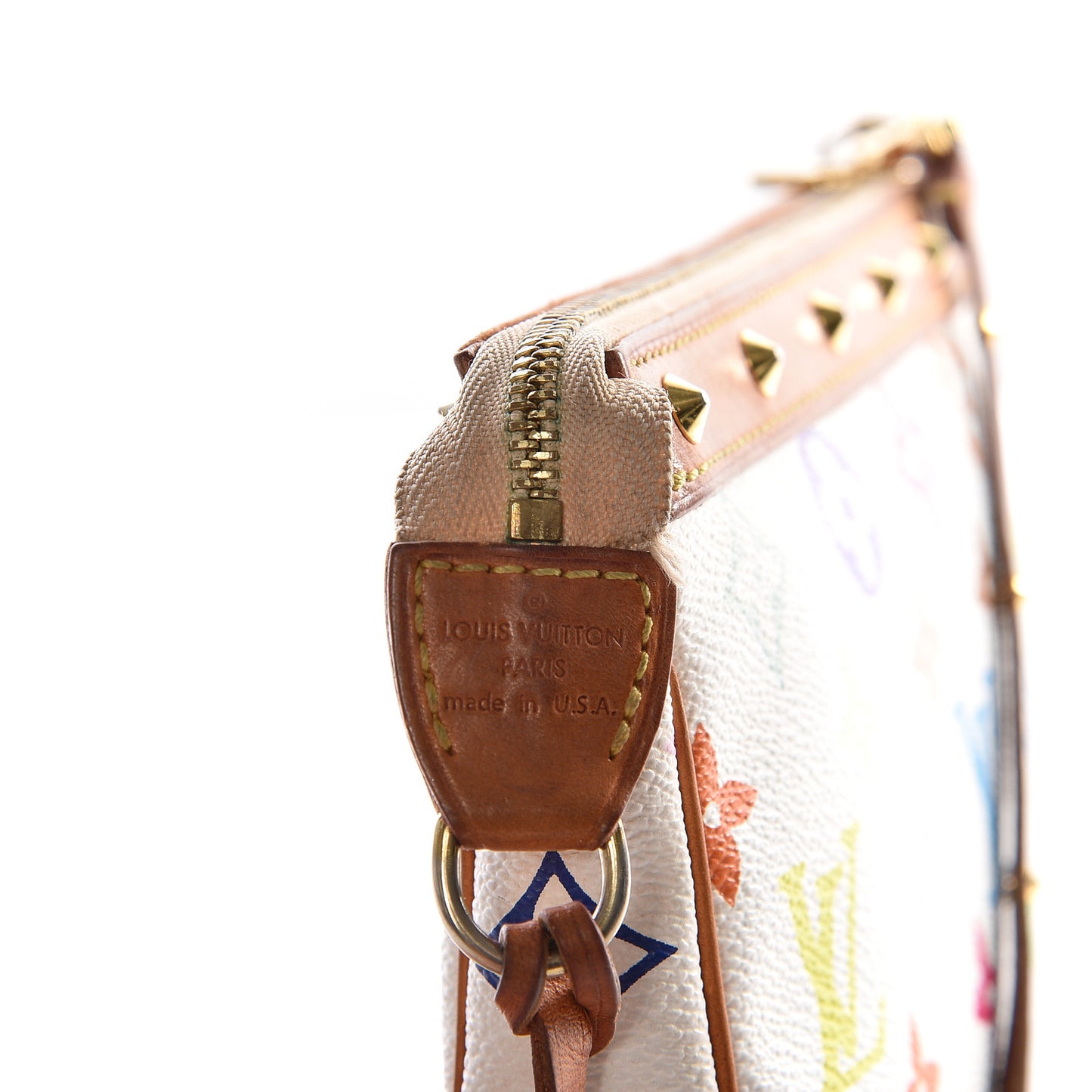 Monogram Multicolor Pochette Accessories White