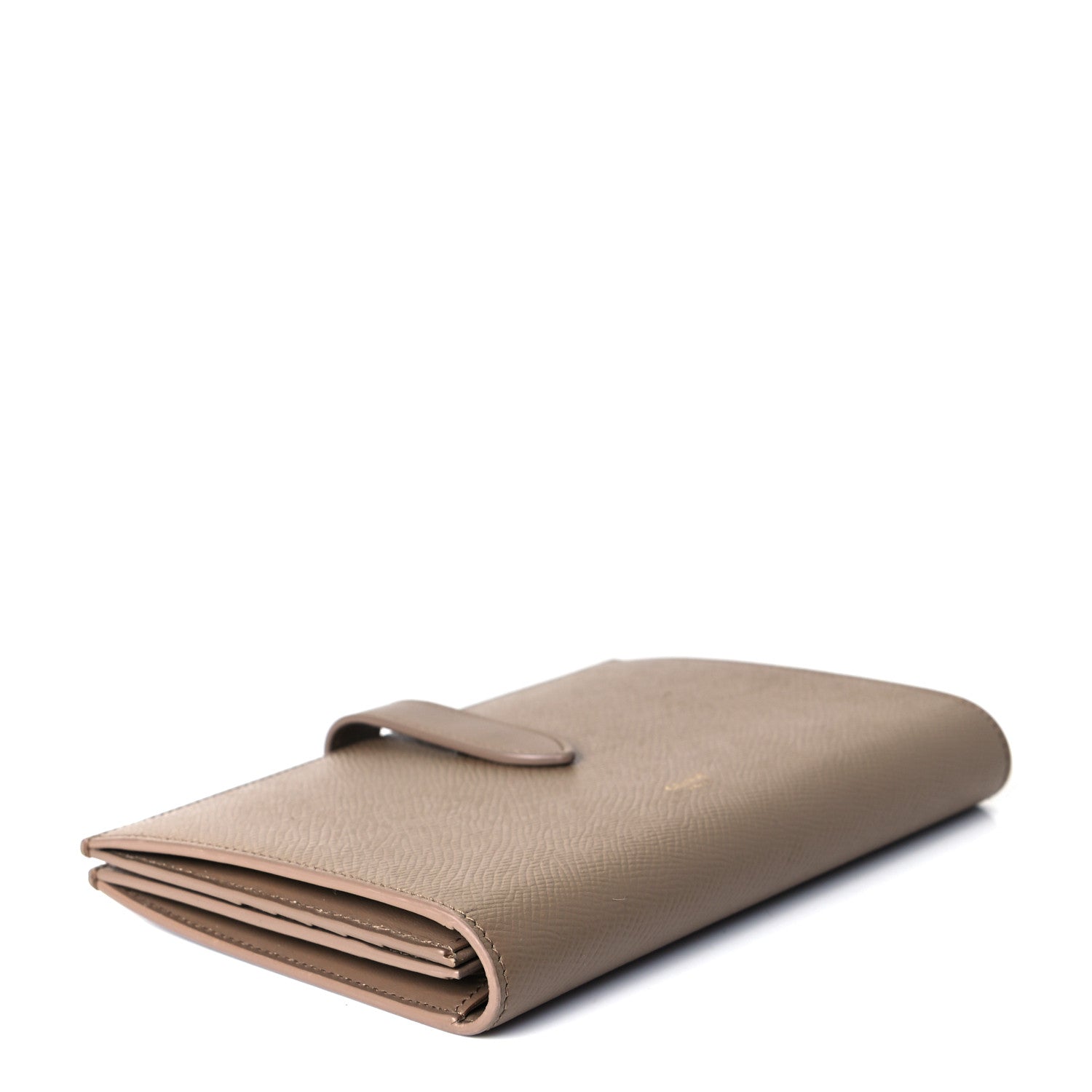 Celine Grained Calfskin Large Multifunction Strap Wallet Taupe 3 of 8