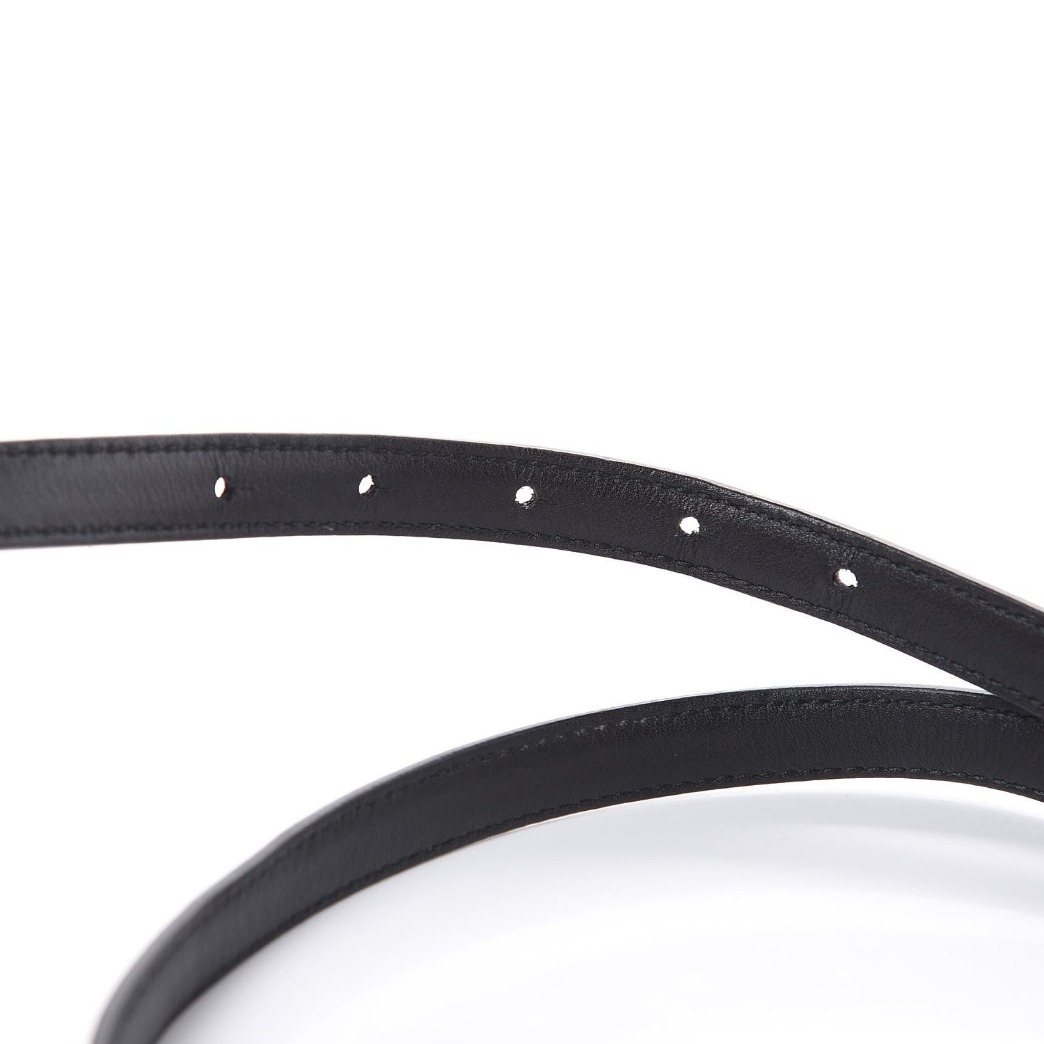 Gucci Moon Calfskin Nickel Interlocking G 20mm Belt 90 36 Black 4 of 7