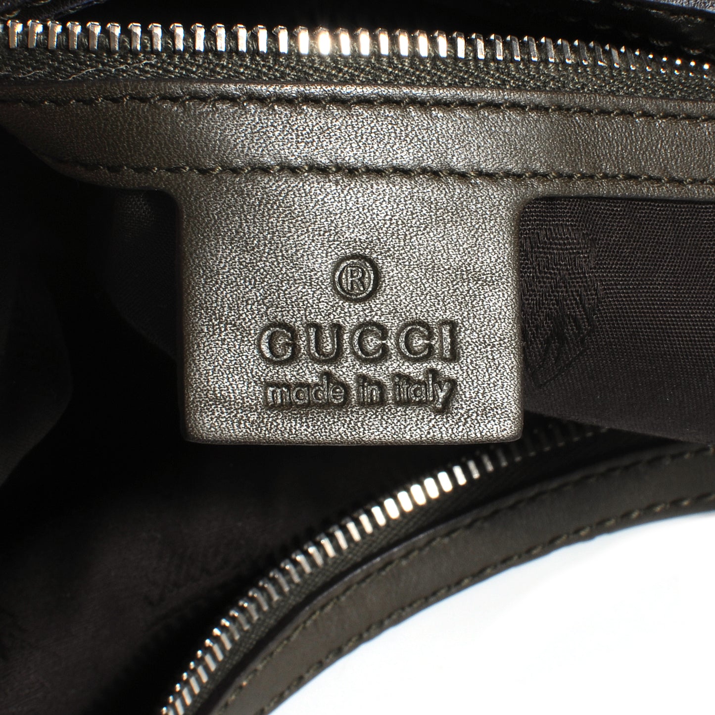 Guccissima Medium GG Twins Hobo Olive Green