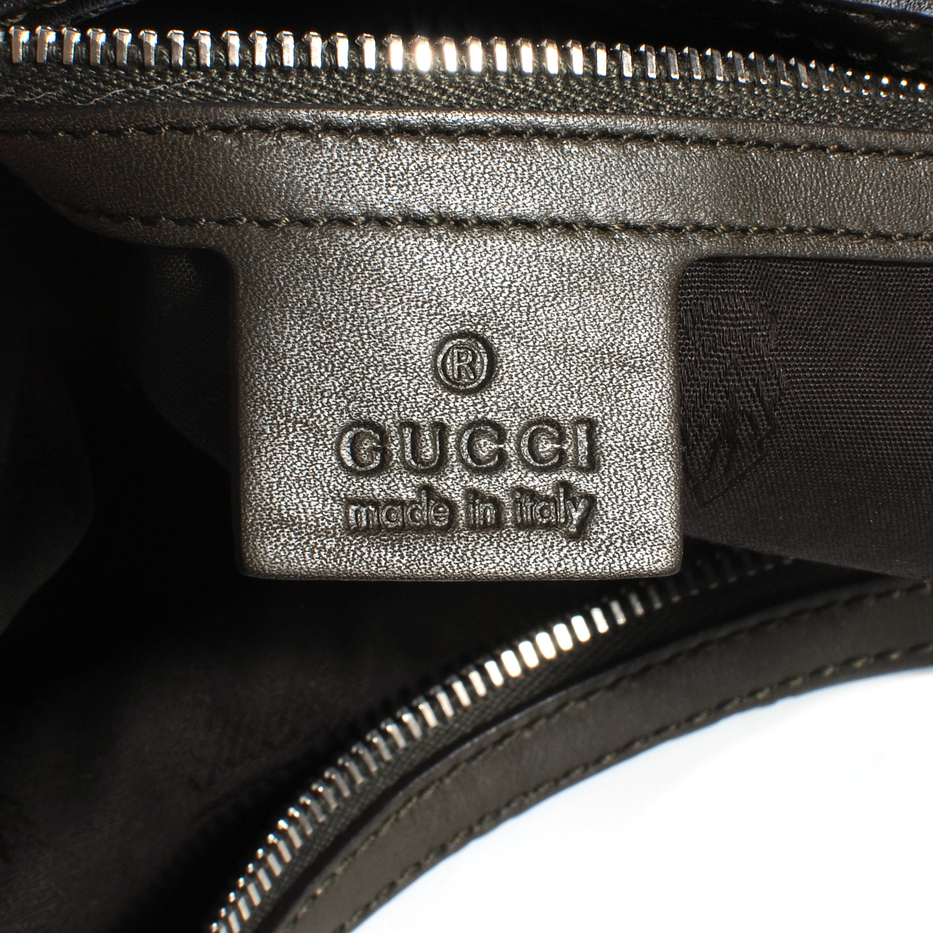 Gucci Guccissima Medium GG Twins Hobo Olive Green 6 of 9