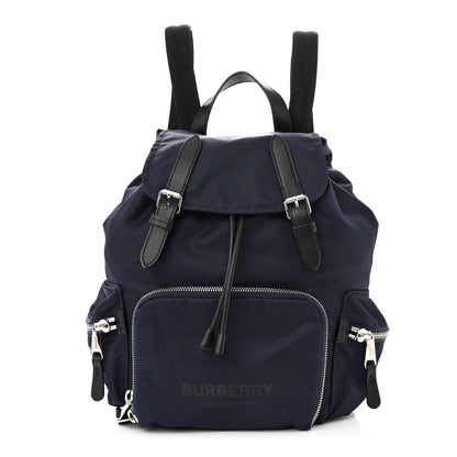 Burberry Nylon Logo Print Medium Rucksack Backpack Ink Blue 1 of 12