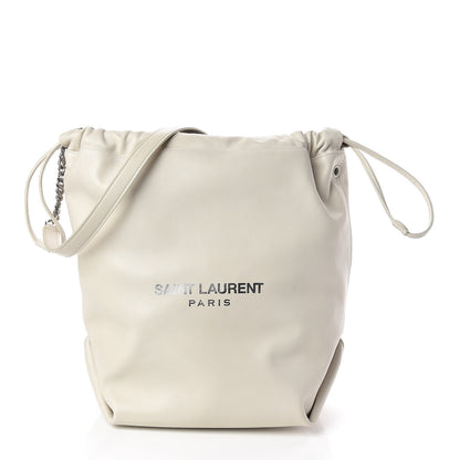 Saint Laurent Lambskin Teddy Drawstring Bag Blac Vintage 3 of 11