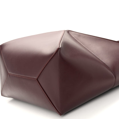 Loewe Shiny Calfskin Medium Puzzle Fold Tote Dark Burgundy 10 of 10