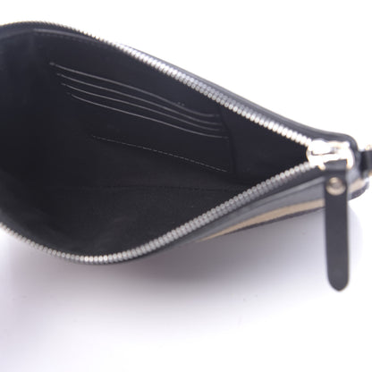 Burberry Mega Check Peyton Crossbody Clutch Bag Black 5 of 11