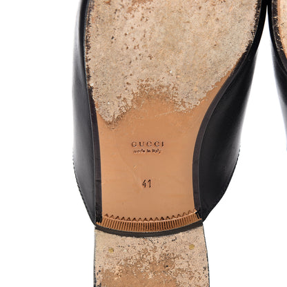 Gucci Calfskin Womens Princetown Slippers 41 Black 8 of 11
