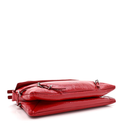 Givenchy Patent Calfskin Small P'tit Voyou Shoulder Bag Vermillon 4 of 10