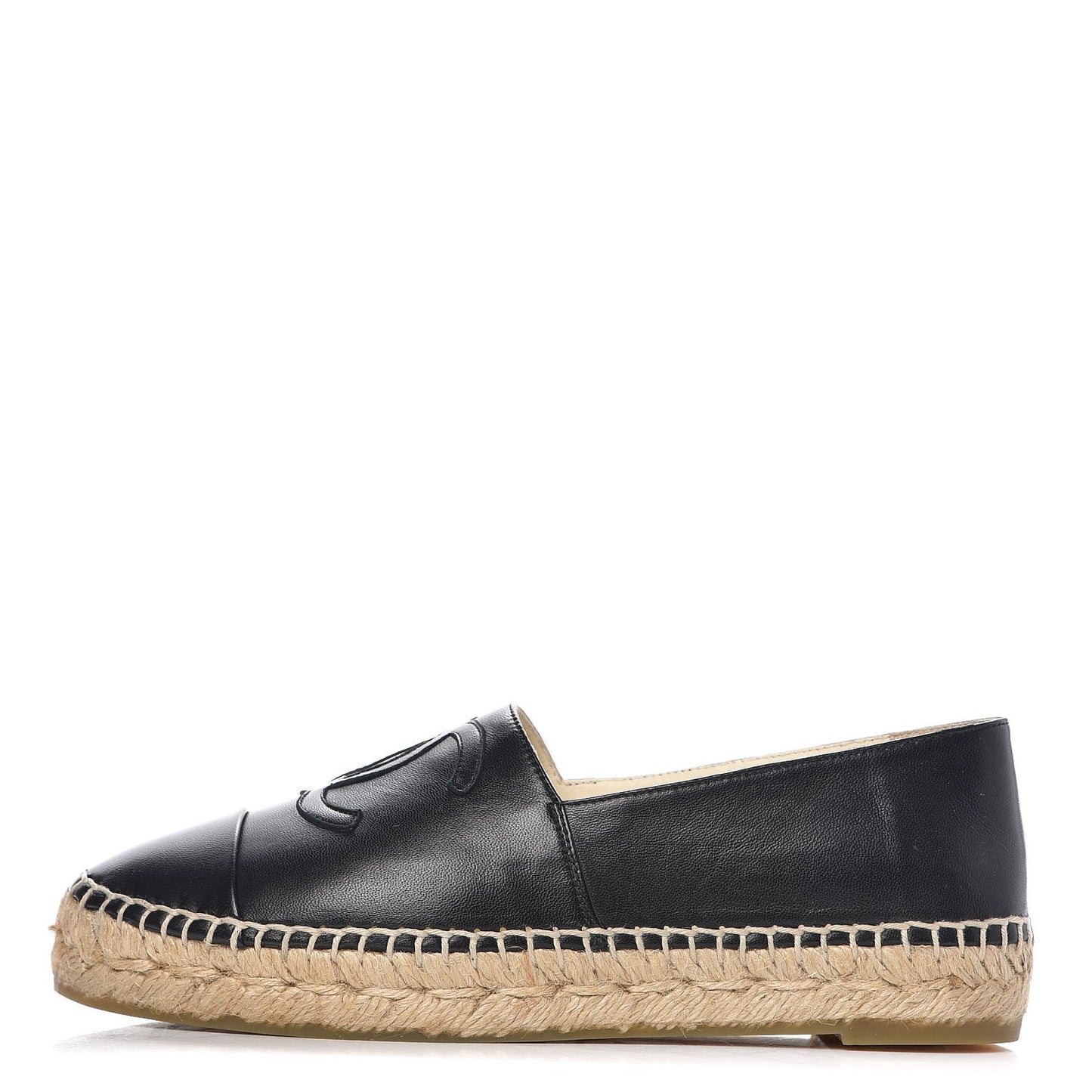 Lambskin CC Espadrilles 35 Black