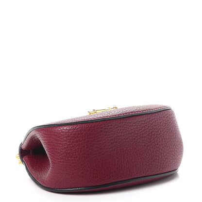 Chloe Grained Lambskin Nano Drew Shoulder Bag Wine Purple 5 of 10