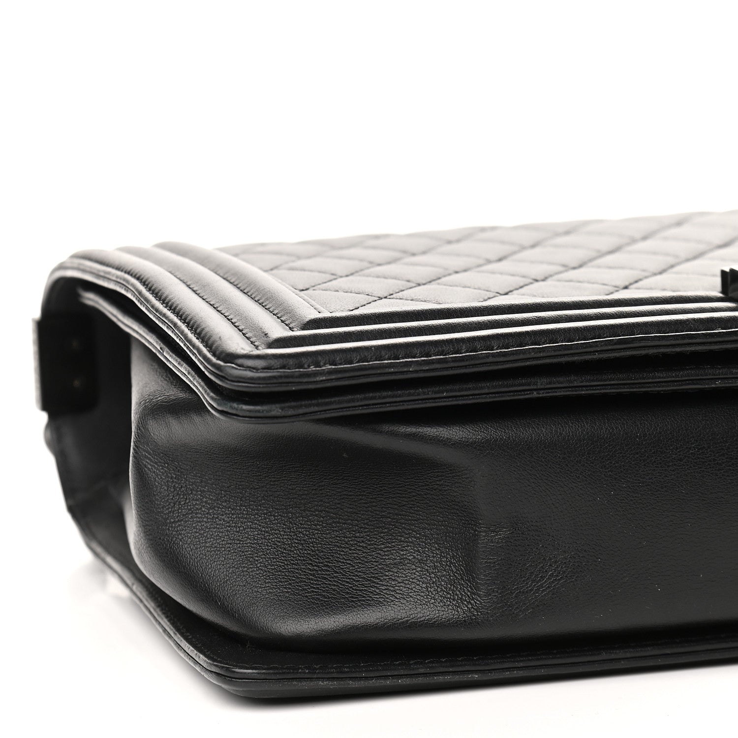 Chanel Calfskin Quilted New Medium Boy Flap So Black 9 of 10