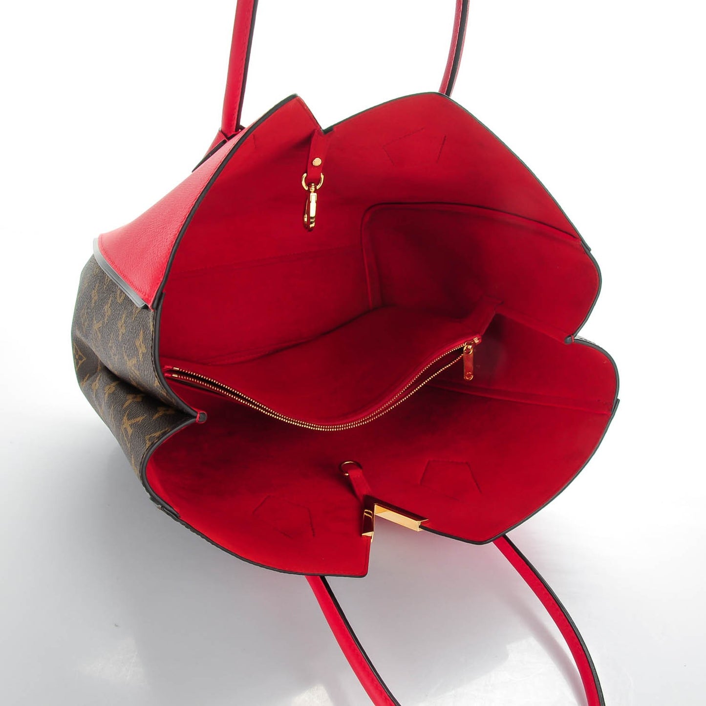 Calfskin Monogram Kimono Tote Poppy