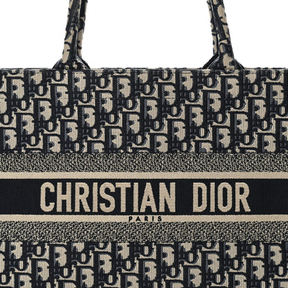Christian Dior Oblique Medium Book Tote Blue Multicolor 8 of 17