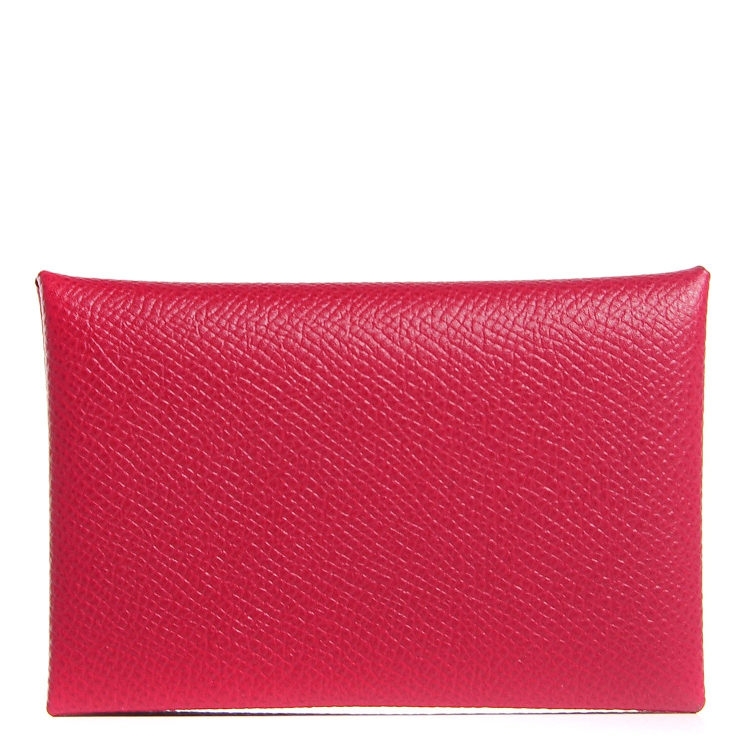Hermes Epsom Calvi Card Case Rubis 1 of 8