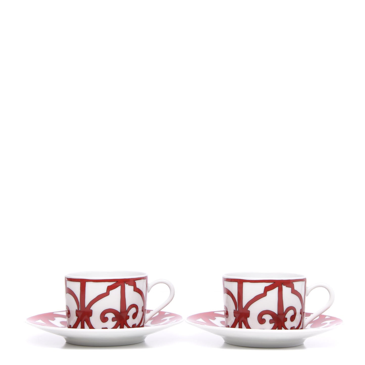Porcelain Balcon du Guadalquivir Tea Cup and Saucer Set of 2