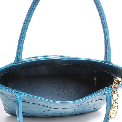 Chanel Caviar Medallion Tote Blue 7 of 7