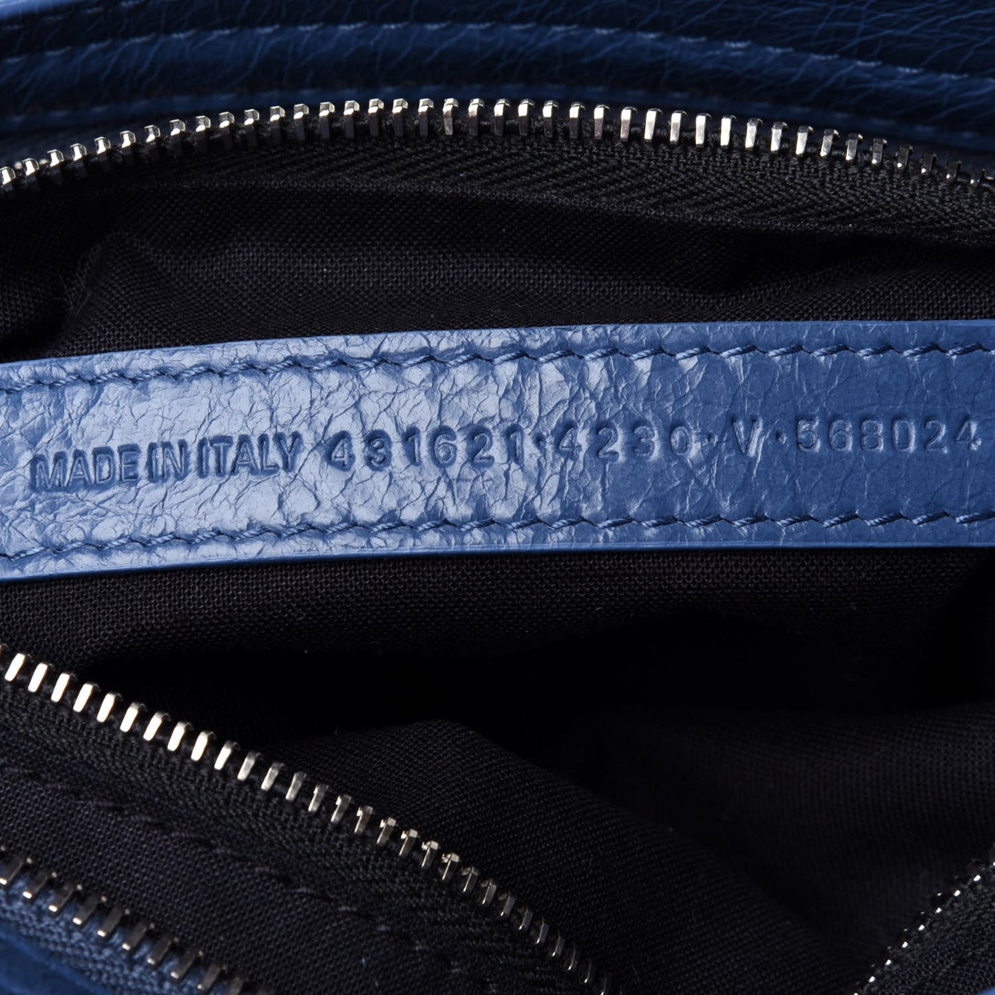 Agneau Classic Silver Hardware S City Denim Blue