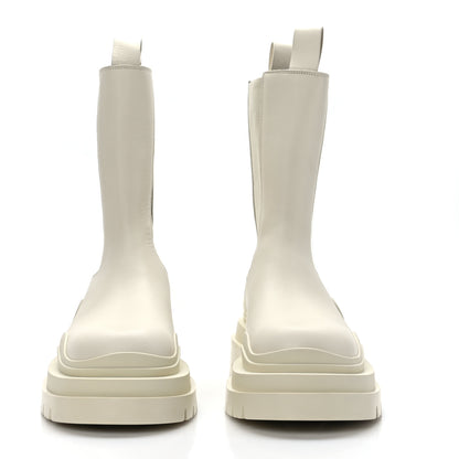 Bottega Veneta Calfskin The Tire Chelsea Boots 38 Sea Salt 2 of 6
