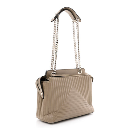 Fendi Shiny Nappa Trapuntata Small DotCom Click Chain Satchel 5 of 14