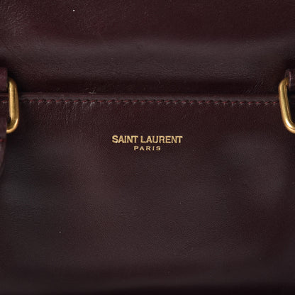 Saint Laurent Calfskin Classic Duffle 6 Bordeaux 7 of 25
