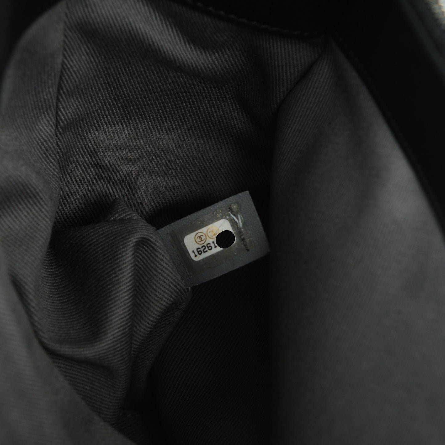 Lambskin Quilted Large Antik Boy Flap Black