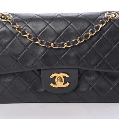 Chanel Lambskin Quilted Small Double Flap Black 9 of 17
