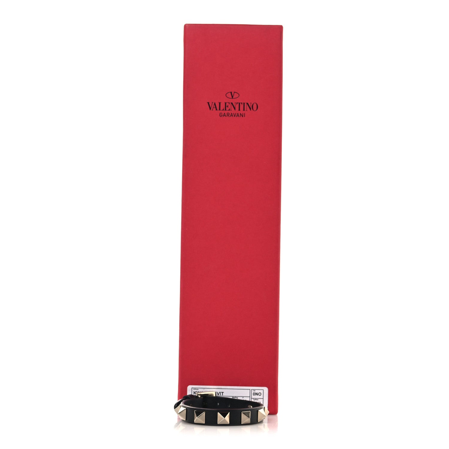 Valentino Garavani Vitello Rockstud Bracelet Black 6 of 6