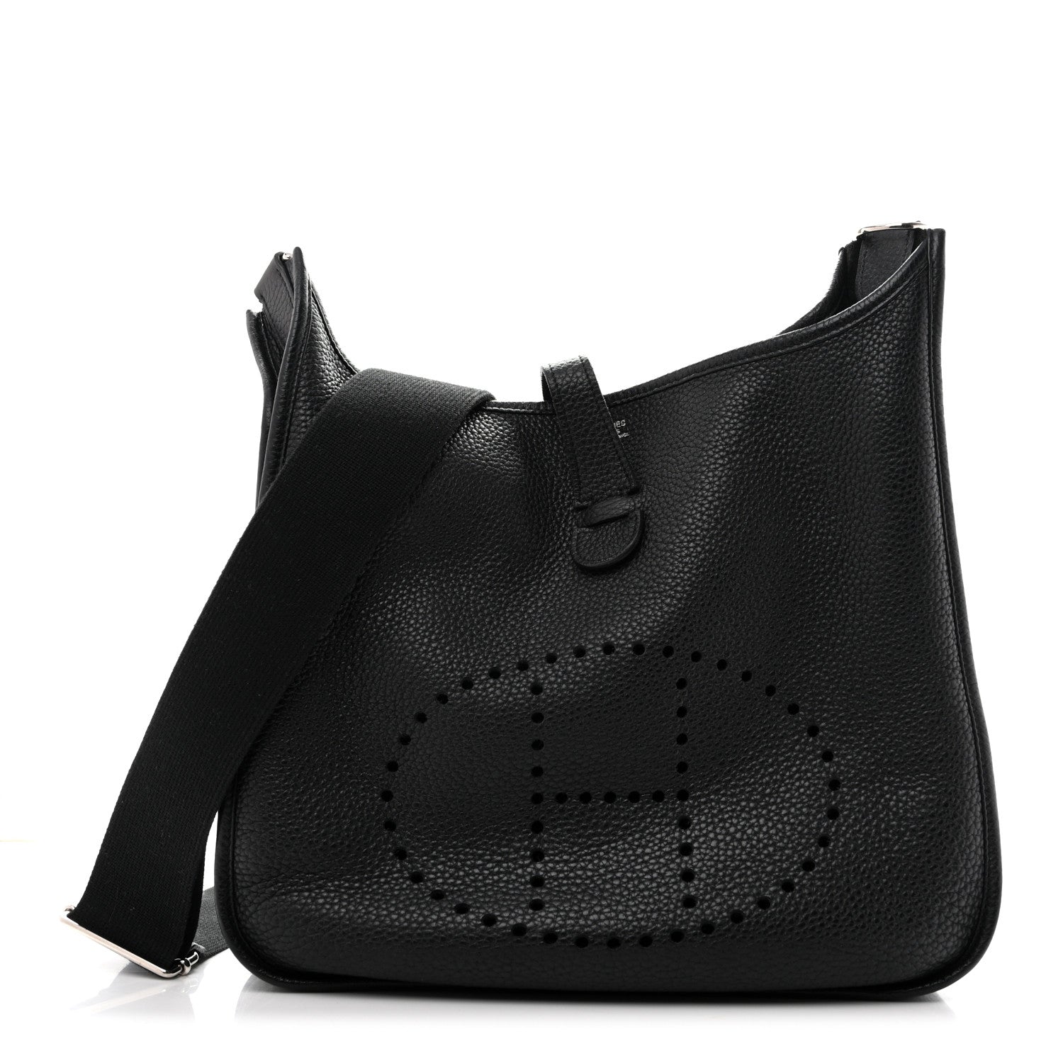 Hermes Taurillon Clemence EVELYNE III GM Black 1 of 16