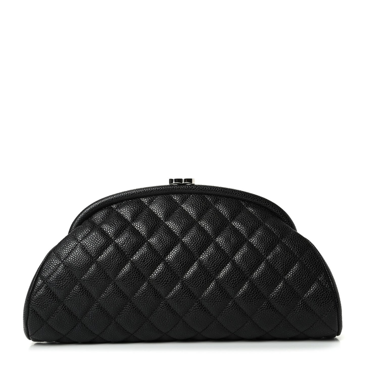 Caviar Quilted Timeless Clutch Black