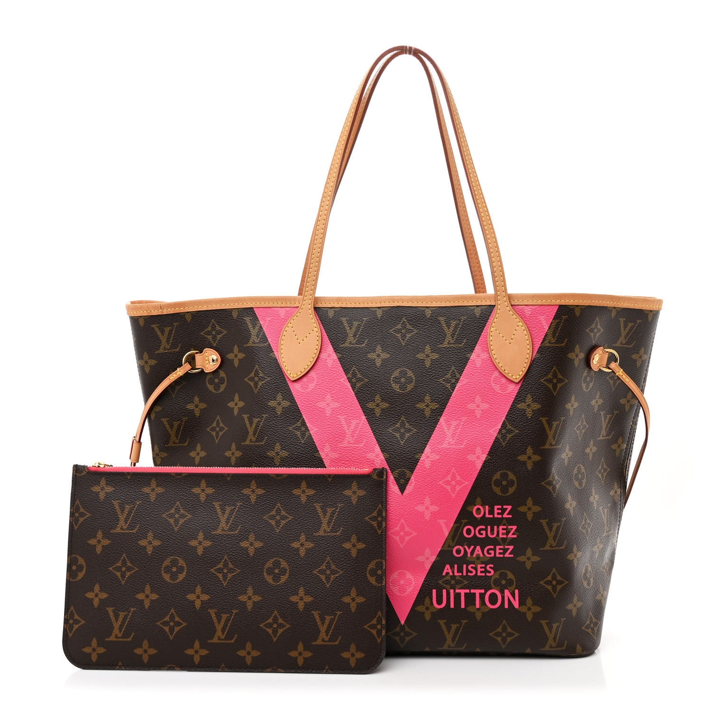 Monogram V Neverfull MM Grenade