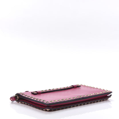 Valentino Garavani Nappa Rockstud Wristlet Clutch Cyclamin 4 of 11
