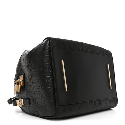 Louis Vuitton Calfskin Embossed Speedy Cube 30 Black 4 of 9