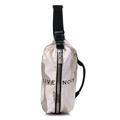 Givenchy Nylon Camouflage G-Zip Bum Bag Beige Brown 1 of 8