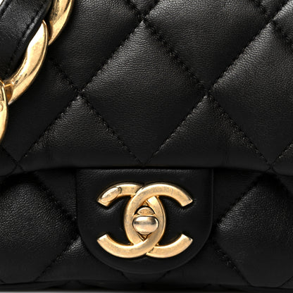Chanel Lambskin Quilted Mini CC Funky Town Flap Black 9 of 12