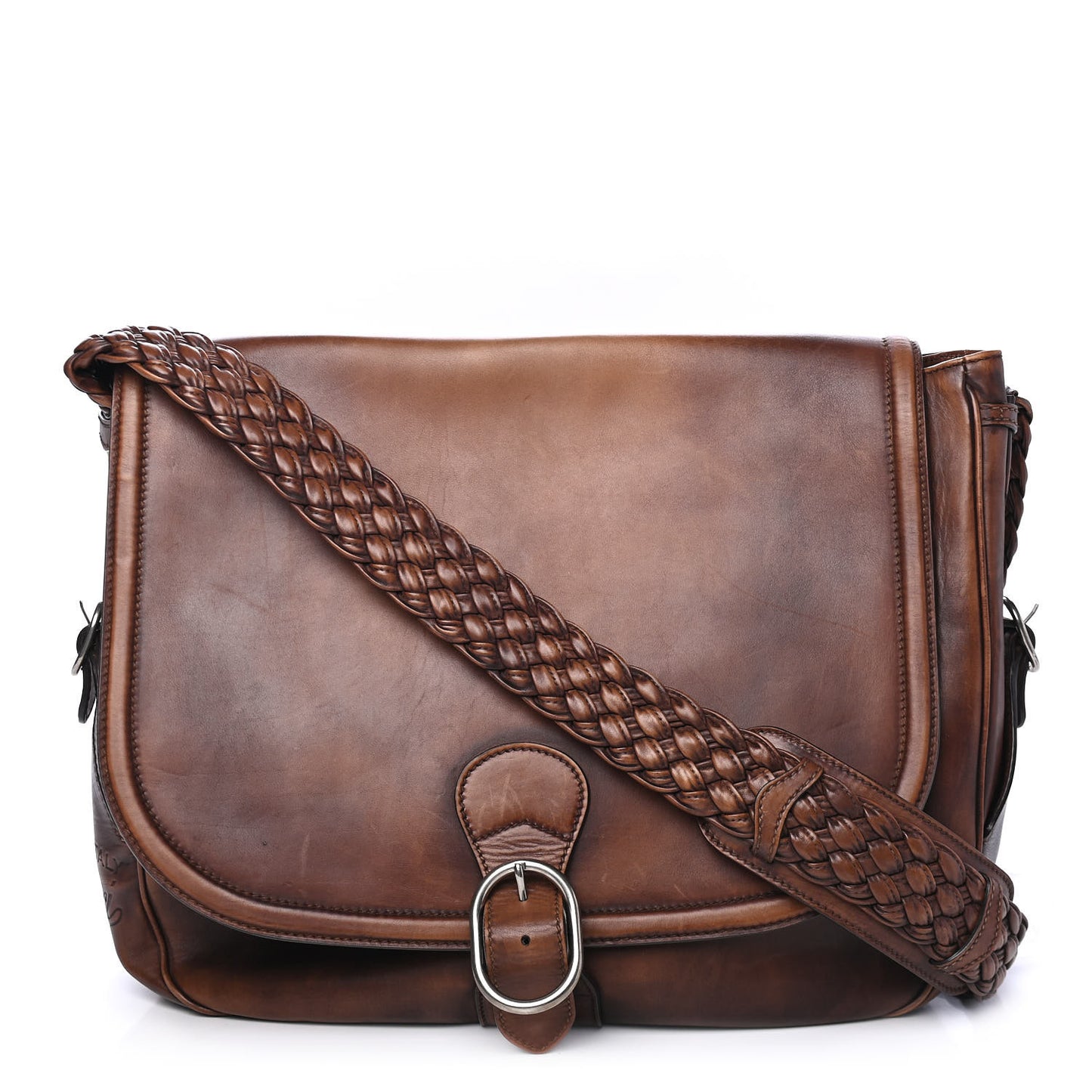 Calfskin Messenger Bag Brown