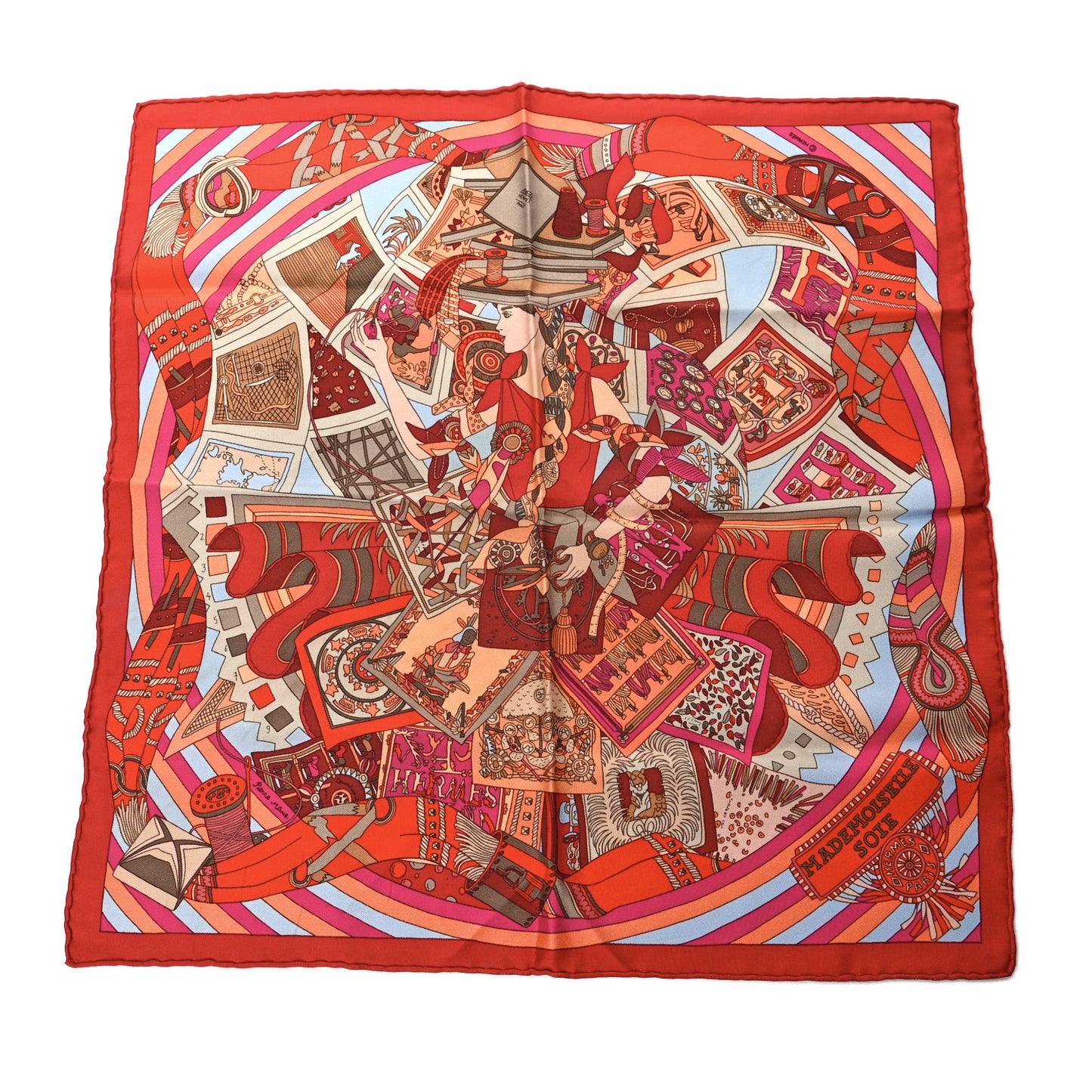 Silk Jersey Mademoiselle Soie Pocket Square Scarf
