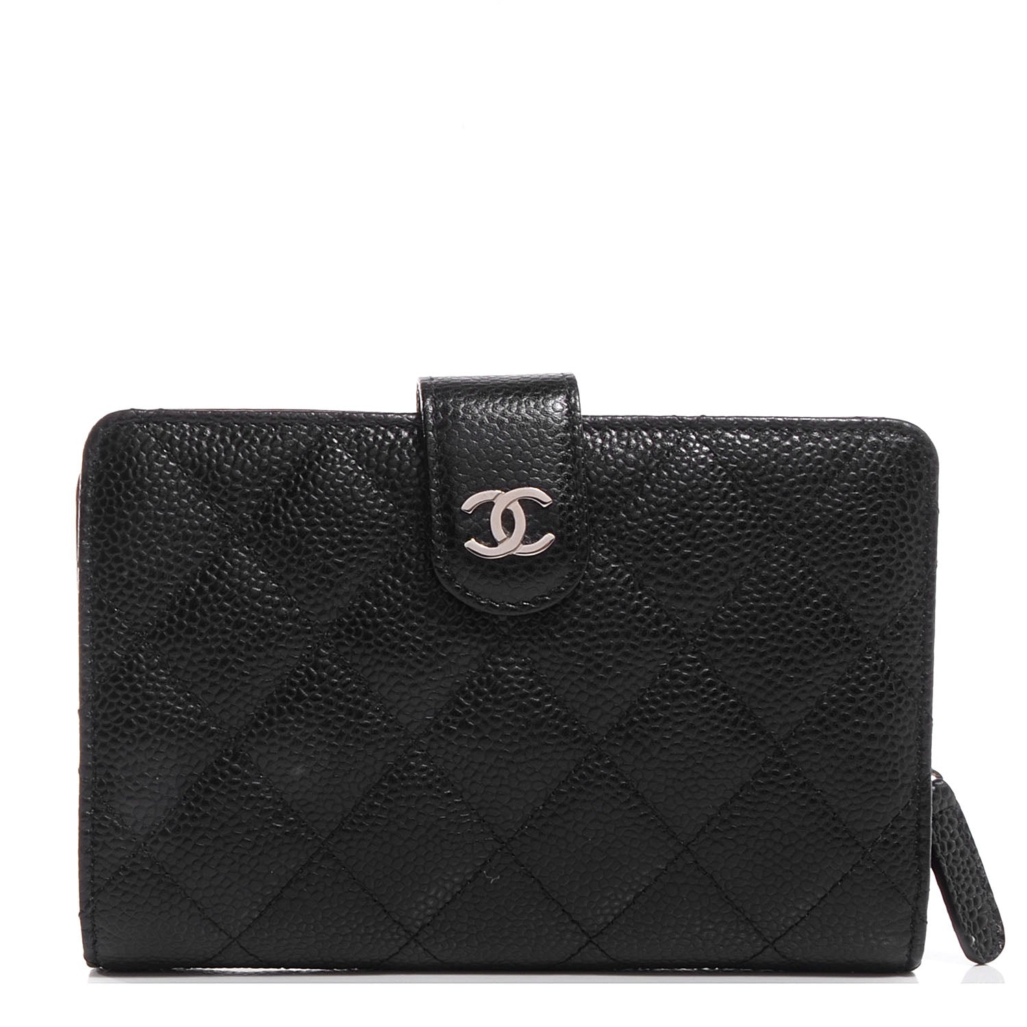 Chanel Caviar Quilted Zipped Pocket Wallet Black 1 of 7