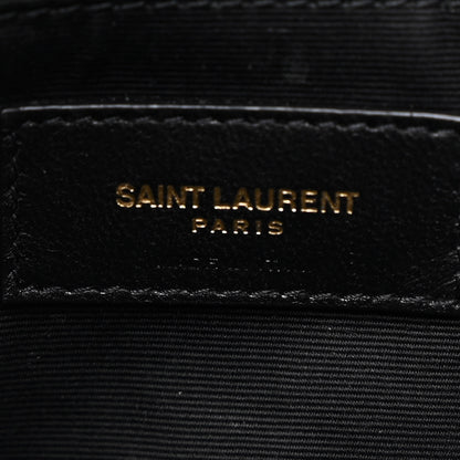 Saint Laurent Lambskin Quilted Toy Loulou Puffer Monogram Chain Satchel Hazel Green 6 of 11