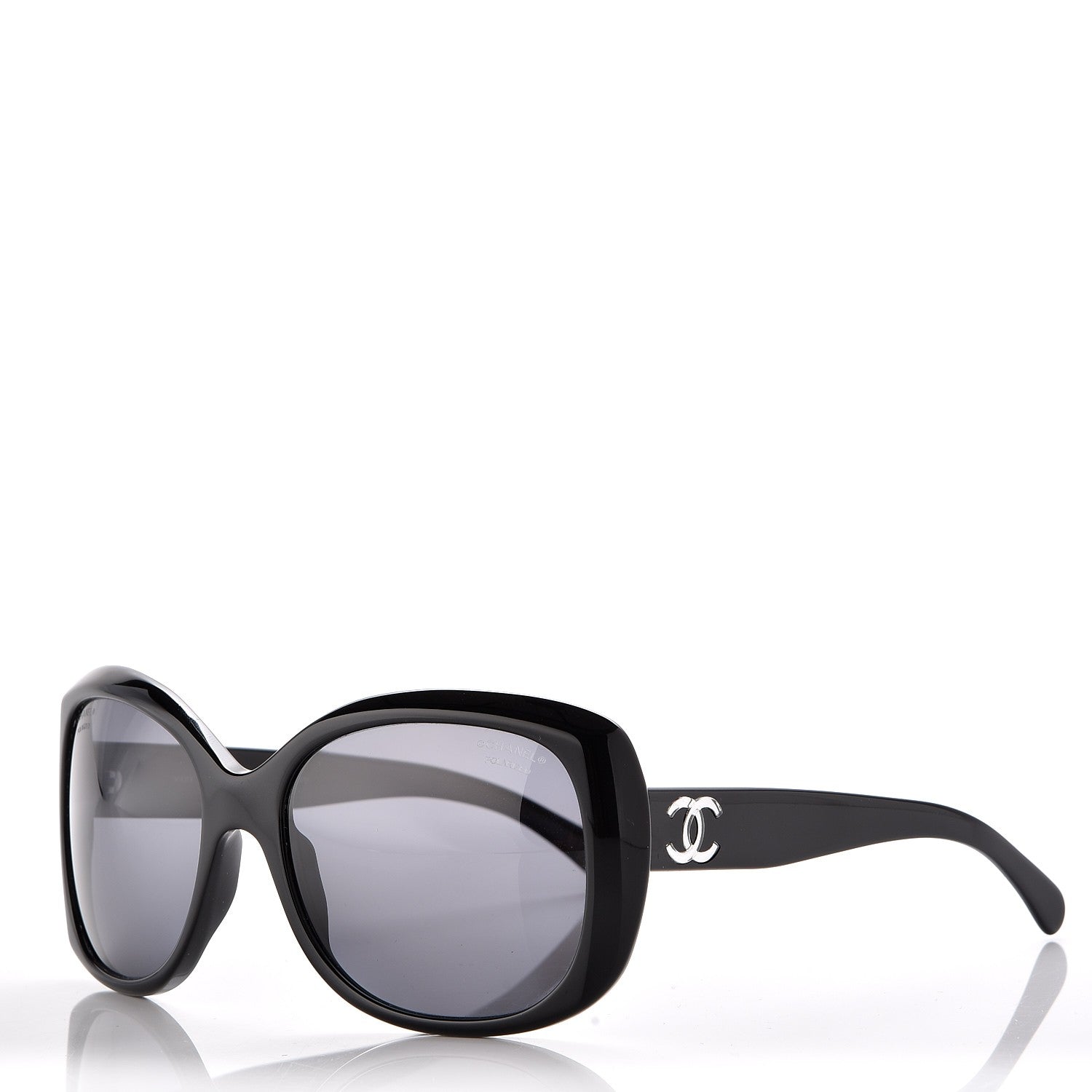 Chanel Polarized CC Sunglasses 5183 Black 1 of 8