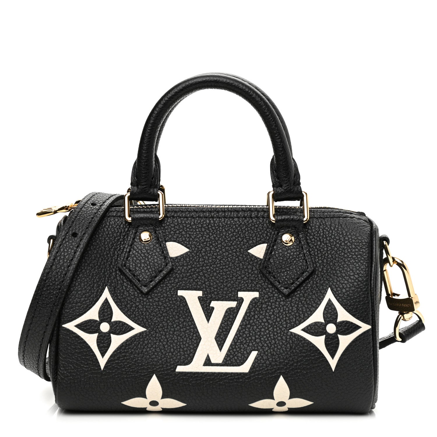 Louis Vuitton Empreinte Monogram Giant Nano Speedy Black Beige 1 of 6