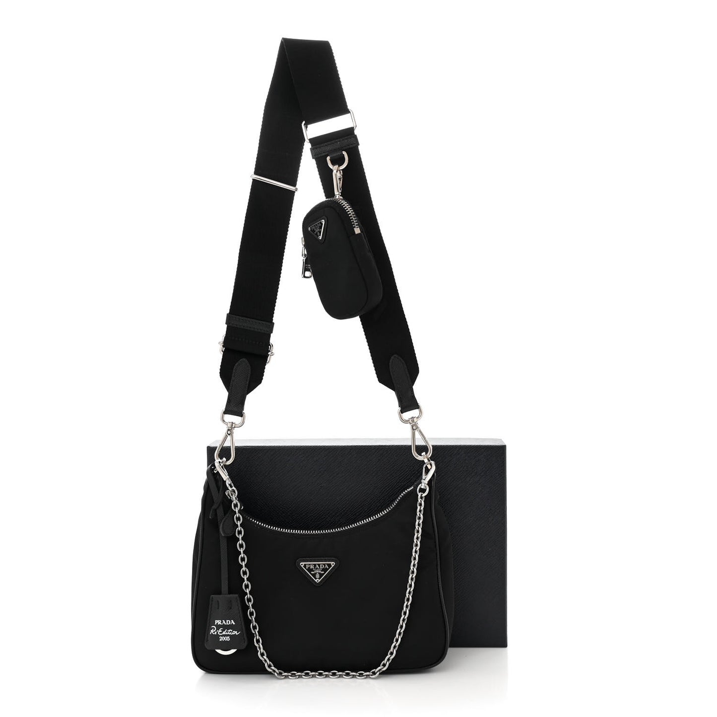 Nylon Re-Edition 2005 Shoulder Bag Black