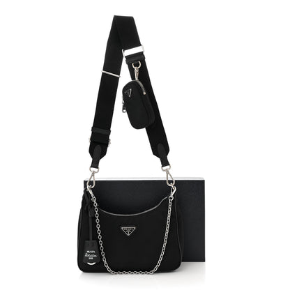 Prada Nylon Re-Edition 2005 Shoulder Bag Black 12 of 12