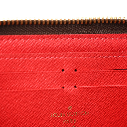 Louis Vuitton Damier Ebene Clemence Wallet Cherry 6 of 9