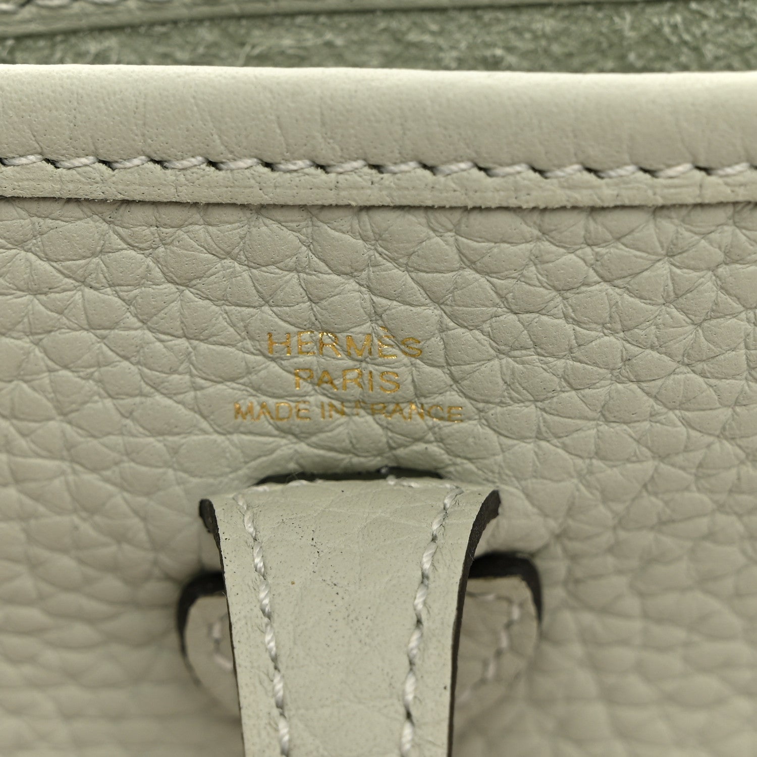 Hermes Taurillon Clemence Amazone Evelyne TPM Gris Neve 6 of 10