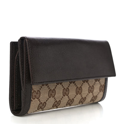 Gucci Monogram Interlocking GG Continental Wallet Dark Brown 3 of 14