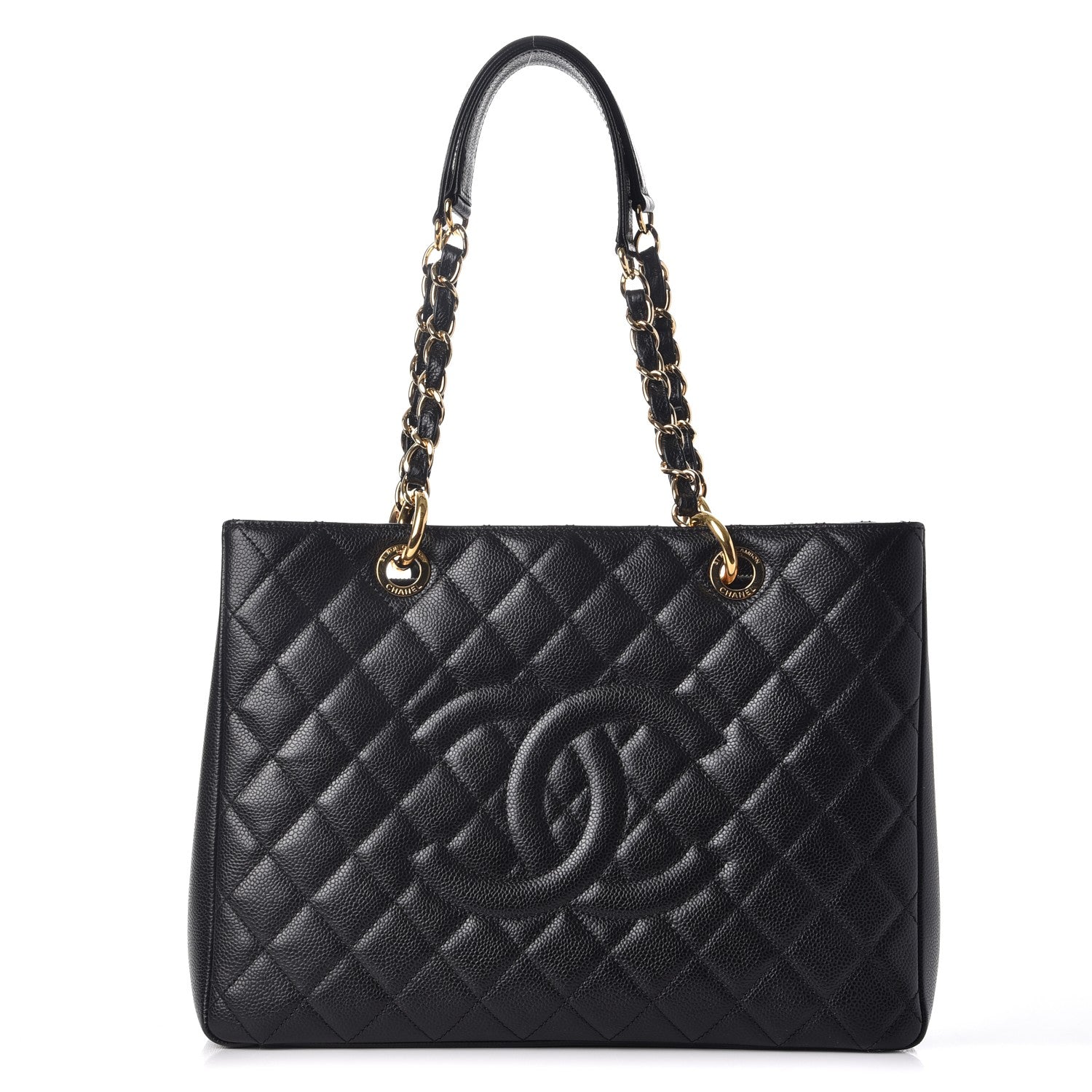 Chanel Caviar Quilted Grand Shopping Tote GST Black 1 of 8