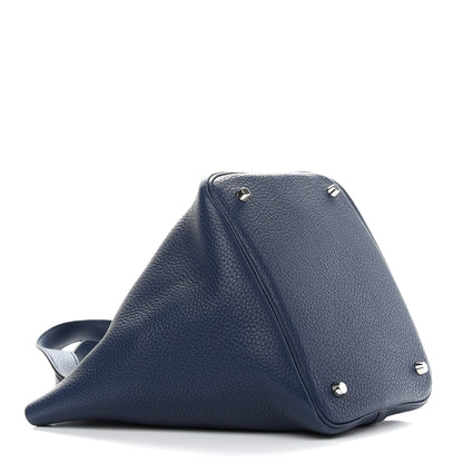 Hermes Taurillon Clemence Picotin Lock 22 MM Bleu Saphir 4 of 15