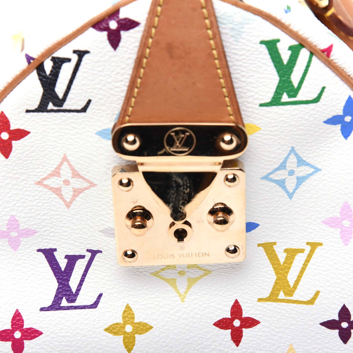 Monogram Multicolor Speedy 30 White