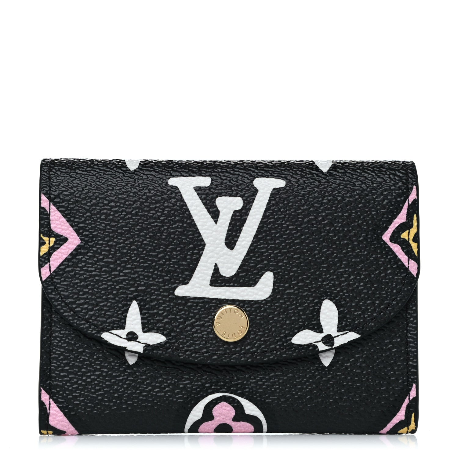Louis Vuitton Monogram Giant Wild At Heart Rosalie Coin Purse Black 1 of 6